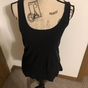 Black tank top